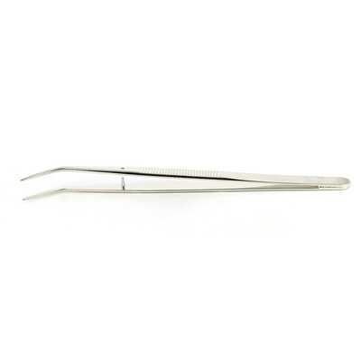 RS PRO 150 mm, Carbon Steel, Serrated, Tweezers