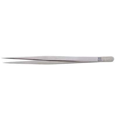 RS PRO 140 mm, Stainless Steel, Tweezers