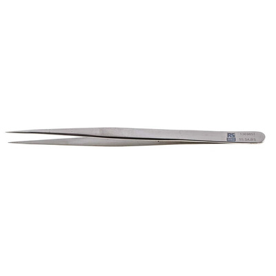 RS PRO 140 mm, Stainless Steel, Tweezers