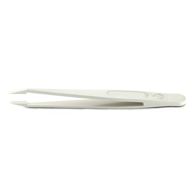 RS PRO 115 mm, Delrin Plastic, Flat, Tweezers