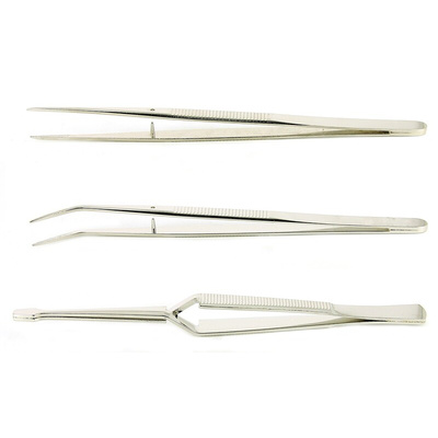 RS PRO Carbon Steel, Tweezer Set
