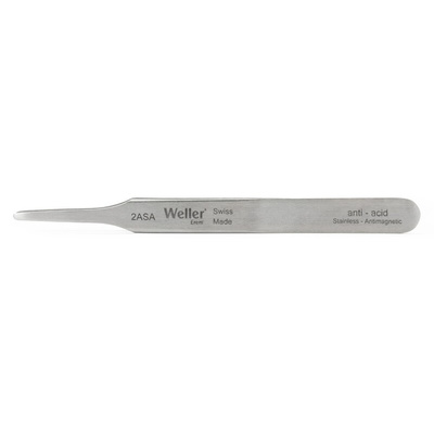 Weller Erem 120 mm, Stainless Steel, Flat; Rounded, Tweezers