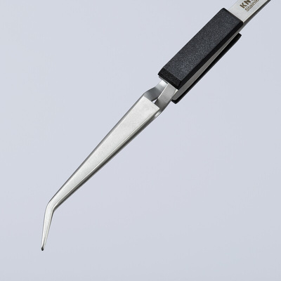 Knipex 160 mm, Stainless Steel, Serrated, Tweezer