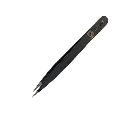 RS PRO 120 mm, Low Carbon Austenitic Steel, Strong Thick, Tweezer