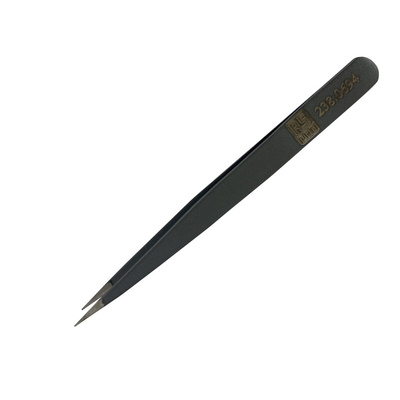 RS PRO 120 mm, Low Carbon Austenitic Steel, Ultra Thin, ESD Tweezer