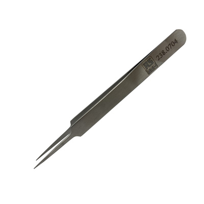 RS PRO 110 mm, Low Carbon Austenitic Steel, Fine, Very Sharp, Tweezer