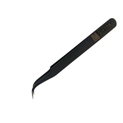RS PRO 120 mm, Low Carbon Austenitic Steel, Fine, ESD Tweezer