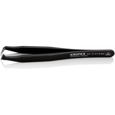 Knipex 115 mm, Stainless Steel, Sharp, ESD Tweezer