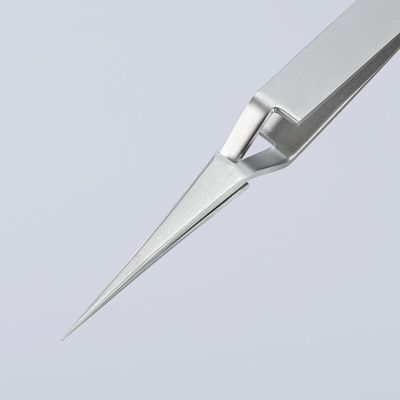 Knipex 120 mm, Stainless Steel, Smooth, Tweezer