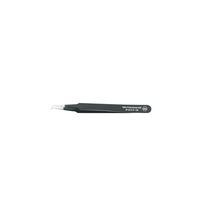 Wiha Tools 120 mm, Bent, ESD Tweezers