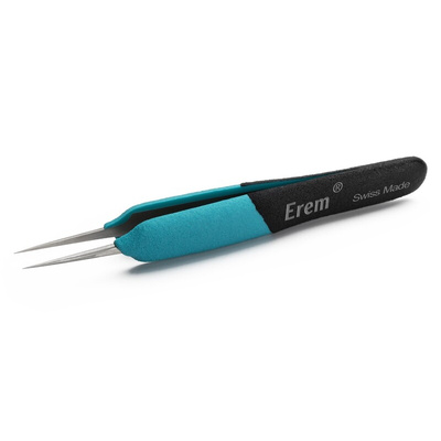 Weller Erem 120 mm, Stainless Steel, Pointed, ESD Tweezers