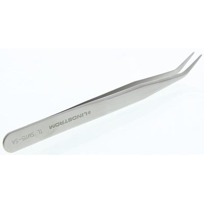 Lindstrom 120 mm, Stainless Steel, Rounded, ESD Tweezers