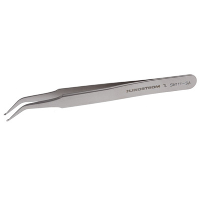 Lindstrom 120 mm, Stainless Steel, Rounded, ESD Tweezers
