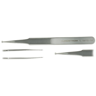 Lindstrom 120 mm, Stainless Steel, Rounded, ESD Tweezers
