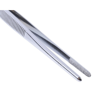 Knipex 145 mm, Steel, Straight; Blunt; Round; Serrated, Tweezer
