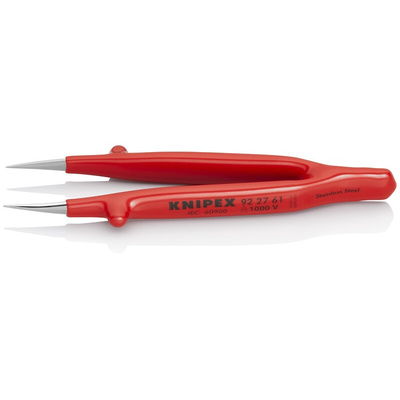 Knipex 130 mm, Nickel Plated Steel, Smooth, Tweezer