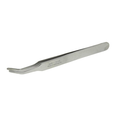Bernstein 115 mm, Stainless Steel, Flat; Rounded, ESD Tweezers