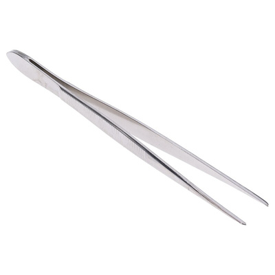 Bernstein 120 mm, Nickel Plated Steel, Narrow Pointed; Serrated, Tweezers