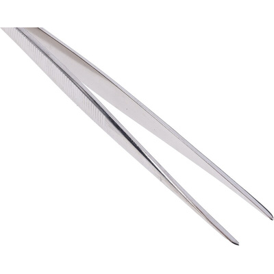 Bernstein 120 mm, Nickel Plated Steel, Narrow Pointed; Serrated, Tweezers