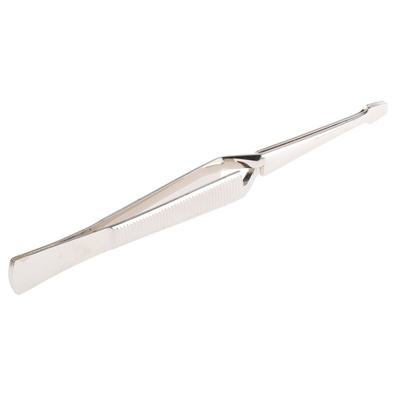 Bernstein 160 mm, Nickel Plated Steel, Serrated, Tweezers