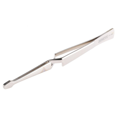 Bernstein 160 mm, Nickel Plated Steel, Serrated, Tweezers