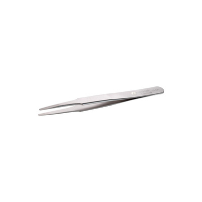 ideal-tek 120 mm, Stainless Steel, Flat; Rounded, Tweezers