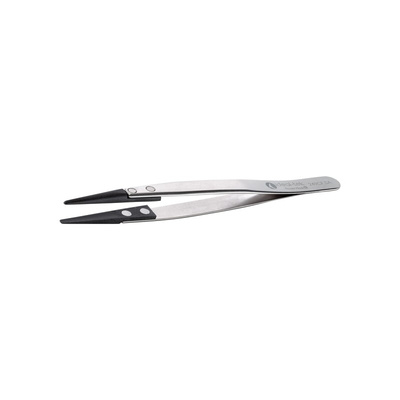 ideal-tek 130 mm, Stainless Steel; Plastic Tipped, ESD Tweezers