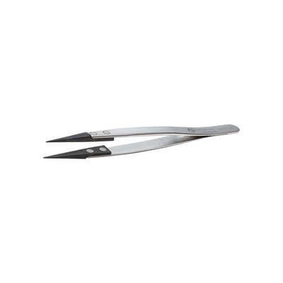 ideal-tek 130 mm, Stainless Steel; Plastic Tipped, ESD Tweezers