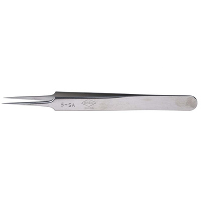 Weller Erem 115 mm, Stainless Steel, Pointed; Relieved, Tweezers