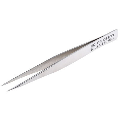 Facom 125 mm, Stainless Steel, Tweezers
