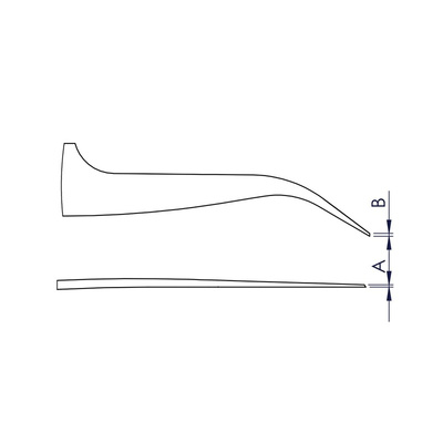 ideal-tek 115 mm, Stainless Steel, Tweezers