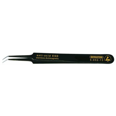 Bernstein 110 mm, Stainless Steel, Pointed, ESD Tweezers