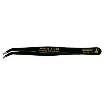 Bernstein 115 mm, Stainless Steel, Pointed, ESD Tweezers