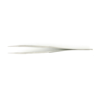 ideal-tek 120 mm, Stainless Steel, Serrated, Tweezers