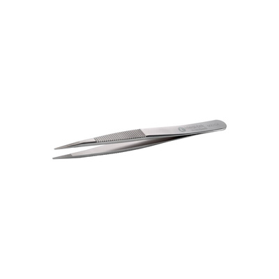 ideal-tek 120 mm, Stainless Steel, Serrated, Tweezers