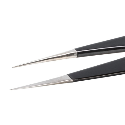 ideal-tek 120 mm, Stainless Steel, Very Sharp, ESD Tweezers