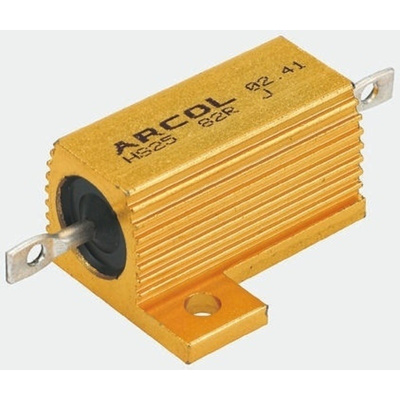 Arcol HS10 Series Aluminium Housed Axial Wire Wound Panel Mount Resistor, 180mΩ ±5% 10W