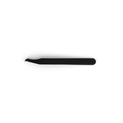 ideal-tek 115 mm, Carbon Steel, Flat; Rounded, ESD Tweezers