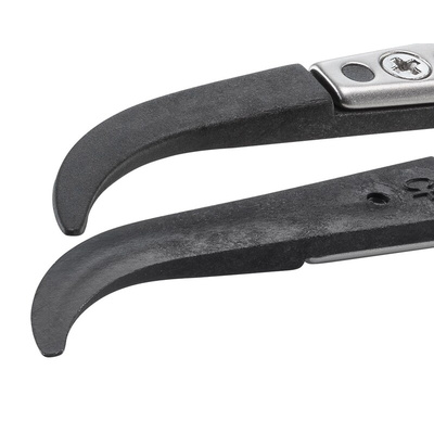 ideal-tek 130 mm, PA66/CF30 (Tip), Stainless Steel (Body), Flat; Rounded, ESD Tweezers