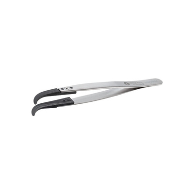 ideal-tek 130 mm, PA66/CF30 (Tip), Stainless Steel (Body), Flat; Rounded, ESD Tweezers