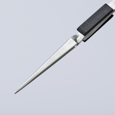 Knipex 160 mm, Stainless Steel, Serrated, Tweezer