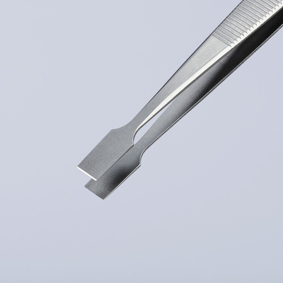 Knipex 120 mm, Stainless Steel, Smooth, Tweezer