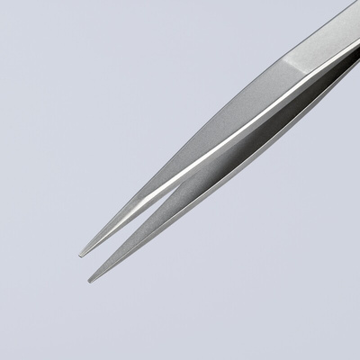 Knipex 120 mm, Stainless Steel, Smooth, Tweezer