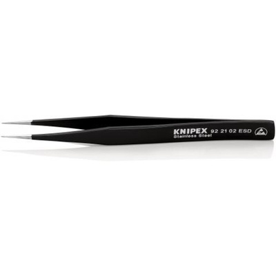 Knipex 110 mm, Stainless Steel, Smooth, ESD Tweezer