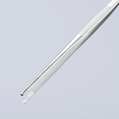 Knipex 300 mm, Stainless Steel, Serrated, Tweezer