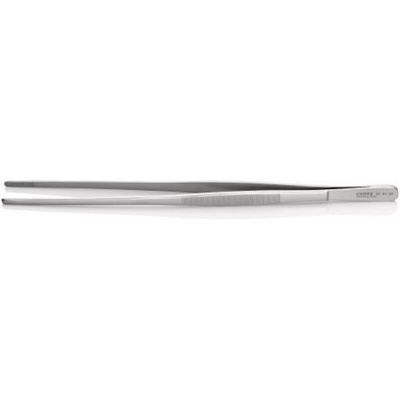 Knipex 300 mm, Stainless Steel, Serrated, Tweezer
