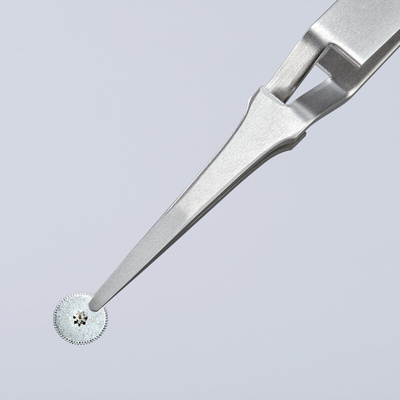 Knipex 120 mm, Stainless Steel, Smooth, Tweezer