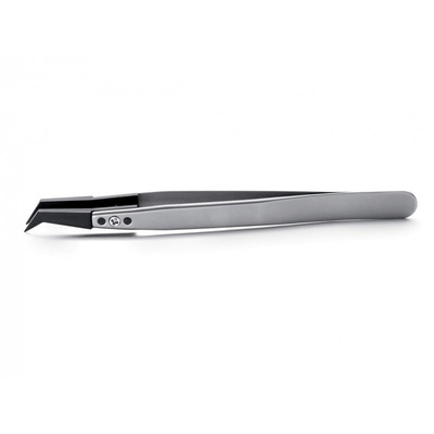 ideal-tek 125 mm, Stainless Steel, Angle, Tweezer