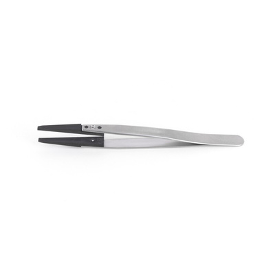 ideal-tek 130 mm, Stainless Steel, Flat, Straight, Tweezer