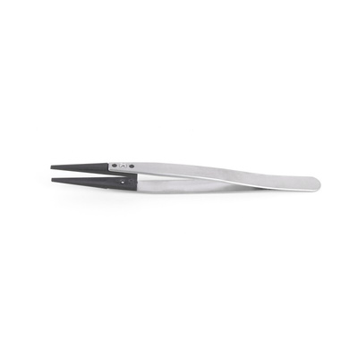 ideal-tek 130 mm, Stainless Steel, Flat, Straight, Tweezer